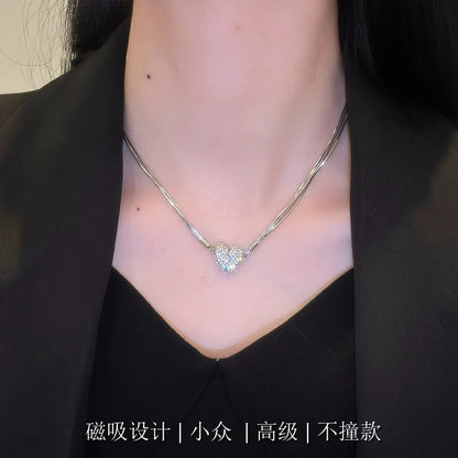 New Unique Magnetic Love Necklace Diamond