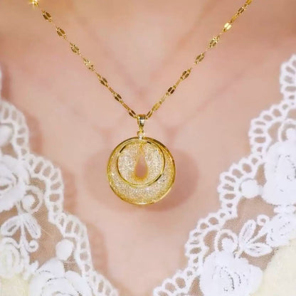 Mesh Crystal Necklace(24k Gold Plated)